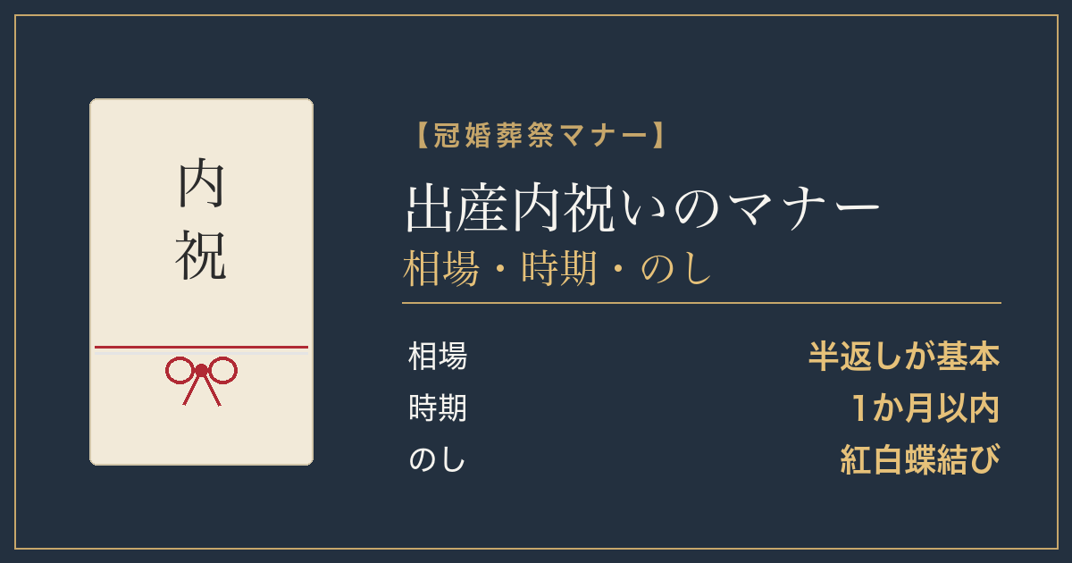出産内祝いのマナー 相場とのし